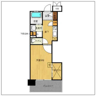 アクタス博多Vタワー【15階】の間取り