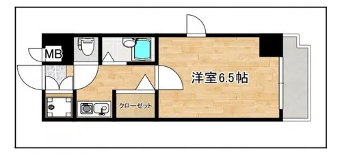 ピュアドームエール大濠【7階】の間取り