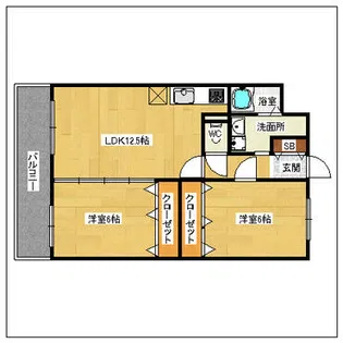 第27川崎ビル【503号室】の間取り
