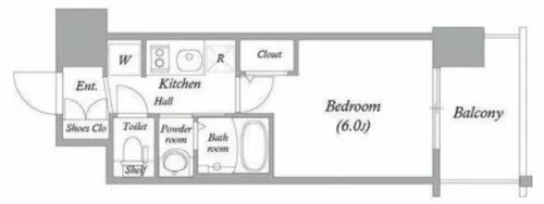 エステムコート大阪WESTⅡ【3階】の間取り
