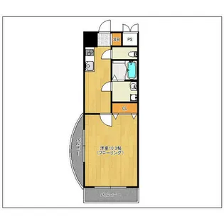 ロイヤルコンフォート渡辺通252【8階】の間取り