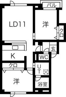 アミティコート【1階】の間取り