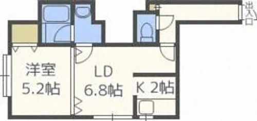 52EAMES【3階】の間取り