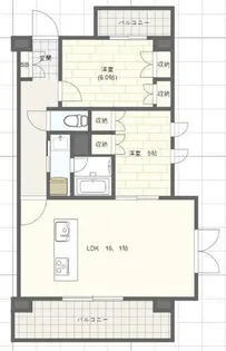 プレサンスネオ姫路【5階】の間取り