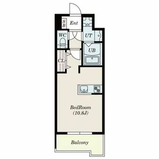S-RESIDENCE六ツ門abreastⅡ【2階】の間取り