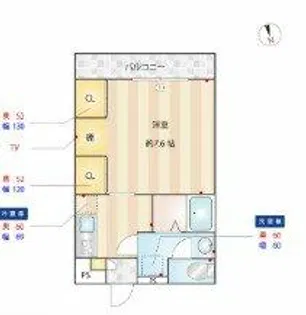 ラ ヴェリテ水天宮【2階】の間取り