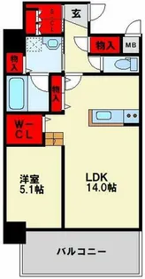 RISO CORE【4階】の間取り