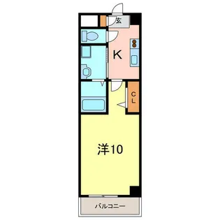 グリーンエイト【3階】の間取り