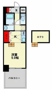 RISO CORE【3階】の間取り