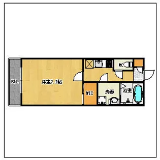 サヴォイ グランデ ウォーターサイド【2階】の間取り