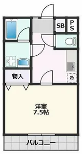 ビューテラスアタゴ【1階】の間取り