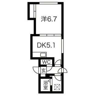 アイアール南郷Ⅵ【4階】の間取り