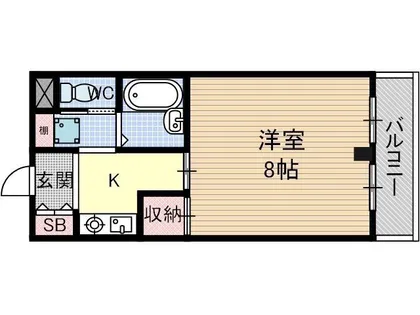 グランディール茨木【2階】の間取り