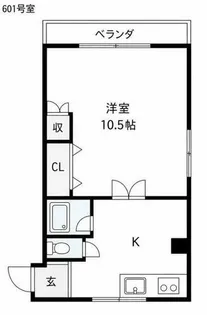 チサンマンション池下【6階】の間取り