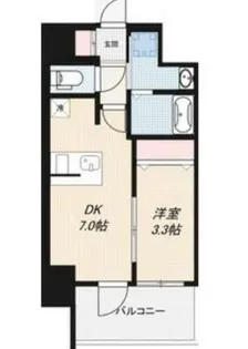 LUMINOUS天王寺舟橋【2階】の間取り