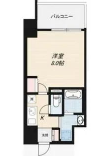 LUMINOUS天王寺舟橋【3階】の間取り