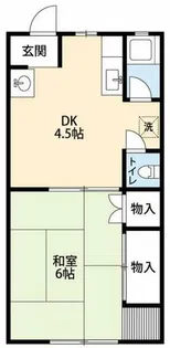 青木荘【1号室】の間取り