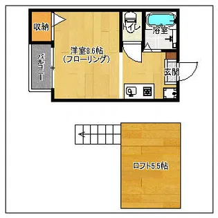 カサブランカI【202号室】の間取り