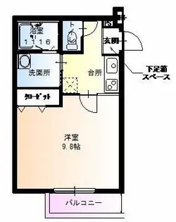 フジパレス喜連【3階】の間取り