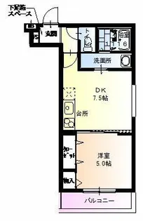 フジパレス河内花園【3階】の間取り