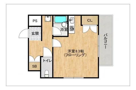 博多祇園ビル【405号室】の間取り