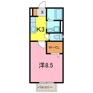 サンフラワー【2階】の間取り