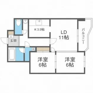 メゾンドブーケパーク【5階】の間取り