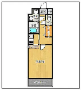 エバーグリーン【103号室】の間取り