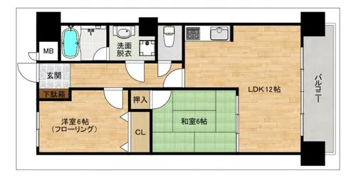 アルファウイング高宮東【303号室】の間取り
