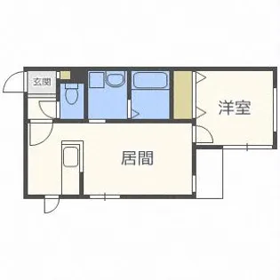アール南郷16【104号室】の間取り