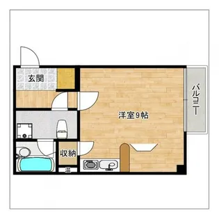 ジョイナス別府【206号室】の間取り