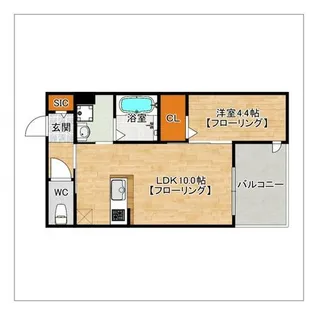 トリファイン和白【301号室】の間取り