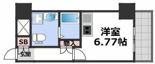 ルネ日本橋アネーロ【11階】の間取り