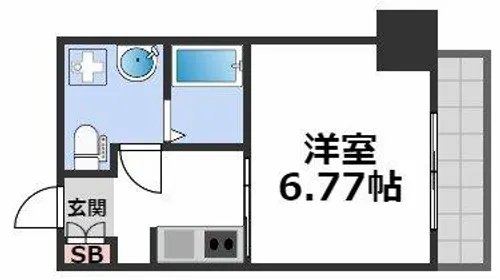 ルネ日本橋アネーロ【12階】の間取り
