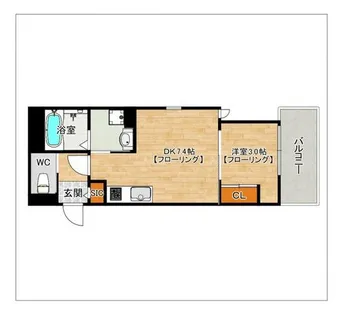 トリファイン和白【303号室】の間取り