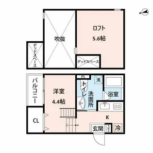 サクシード尼崎【102号室】の間取り