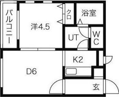 アレックス文京台【1階】の間取り