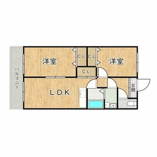 大阪府堺市中区深井東町【マンション】の間取り