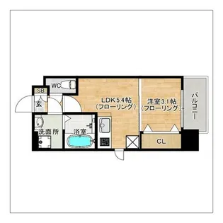 LiveCasa県庁前【13階】の間取り