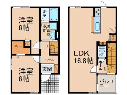ソレイユⅠ・Ⅱ【1階】の間取り