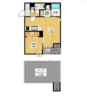 Grandtic筑紫通り【2階】の間取り
