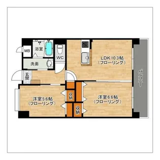 マキシムK【301号室】の間取り