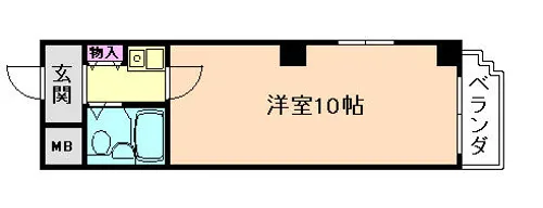 ビスタ岡町Ⅱ【2階】の間取り