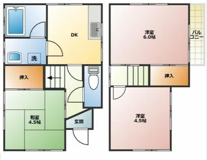 和歌山県和歌山市田尻【一戸建】の間取り