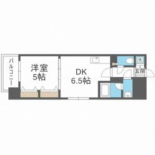 レジディア京町堀【8階】の間取り