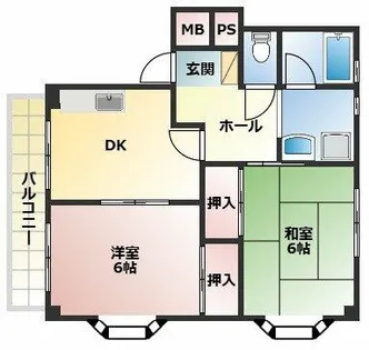 ソレイユ明石【2階】の間取り