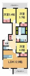 メゾンボヌール大原【3階】の間取り