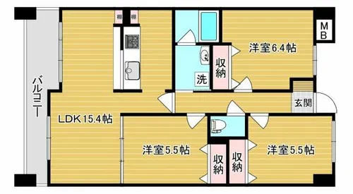 ルミナス・ベガ【4階】の間取り