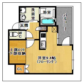 アクタス大手門II【10階】の間取り