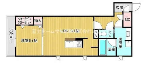 D-residence安立【101号室】の間取り